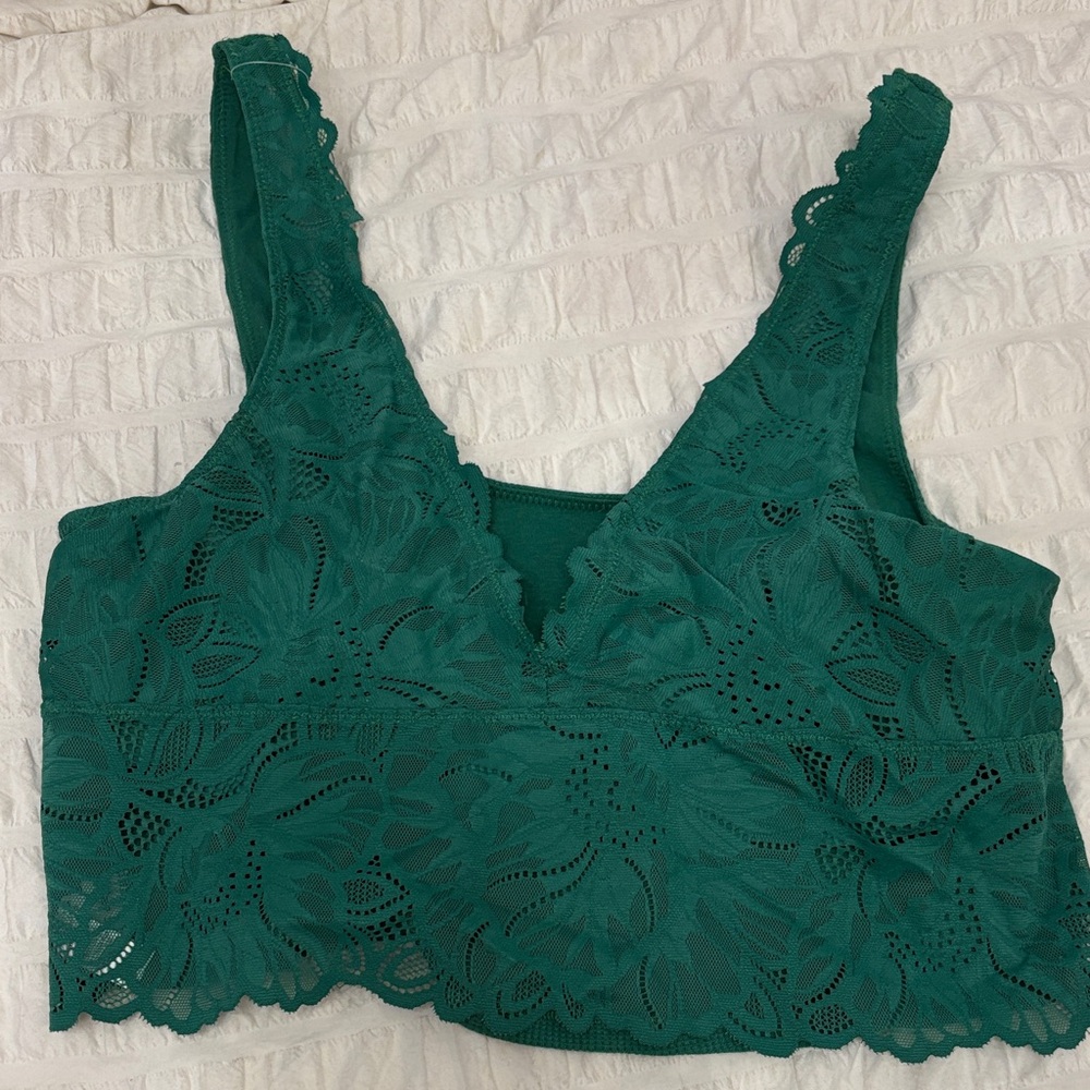 Aerie Teal Lace Bralette